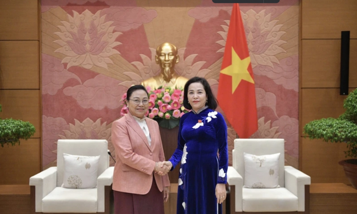 Vice NA Chairwoman receives Lao Ambassador